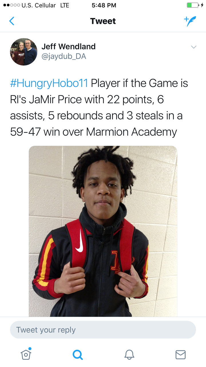 JaMir Price, Rock Island
